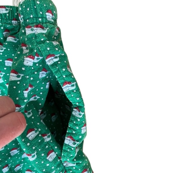 Vineyard Vines Men’s Small Pajama Bottoms Green Santa Hat Cotton Drawstring - Picture 8 of 8